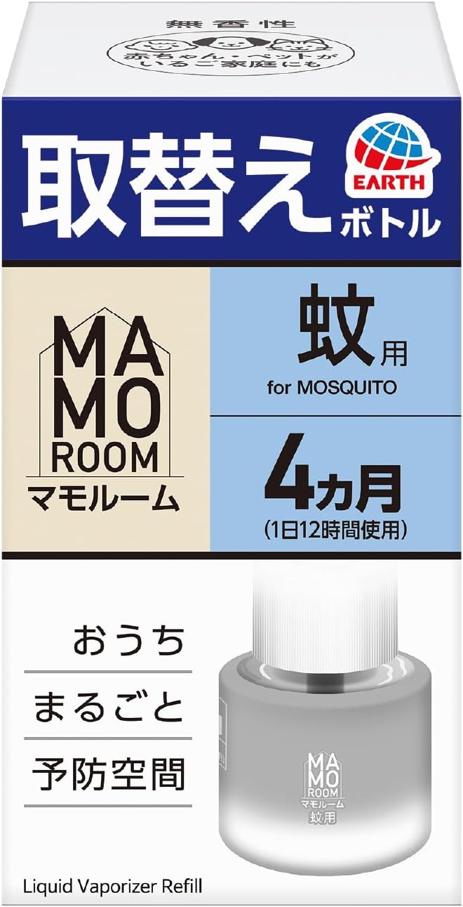 アース製薬 マモルーム 蚊用 詰め替え 蚊とり 4ヵ月用 置き型