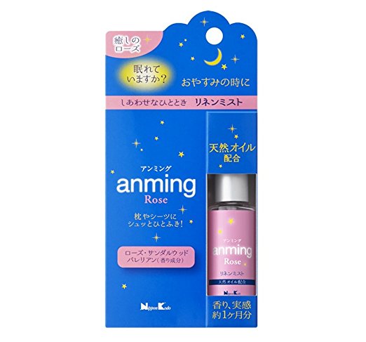 日本香堂　anming　リネンミスト　ミニ　ローズ　15ml