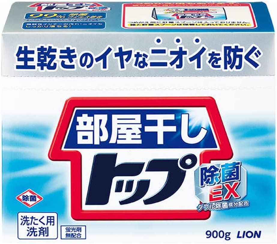 【送料無料 一部地域を除く】【1ケースまとめ買い8個】ライオン N部屋干しトップ 除菌EX 本体 900g