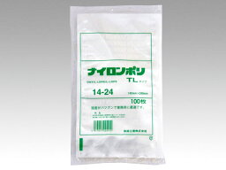 【送料無料・一部地域を除く】【まとめ買い3袋】福助工業　ナイロンポリ　TLタイプ(三方シール袋)100枚　14-24