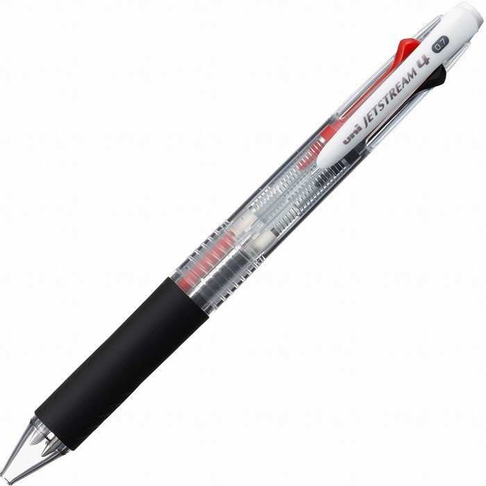 樂天商城 - 【送料無料】【まとめ買い10本】三菱　ジェットストリーム　4色ボールペン　SXE4-500-07　透明