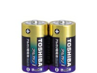 TOSHIBA アルカリ電池　単1-2個 LR20AG 2KP