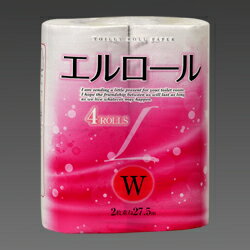 【送料無料・一部地域を除く】【1ケースまとめ買い30パック】河村製紙トイレットペーパー(再生紙)4ロール ダブル 27.5m エル