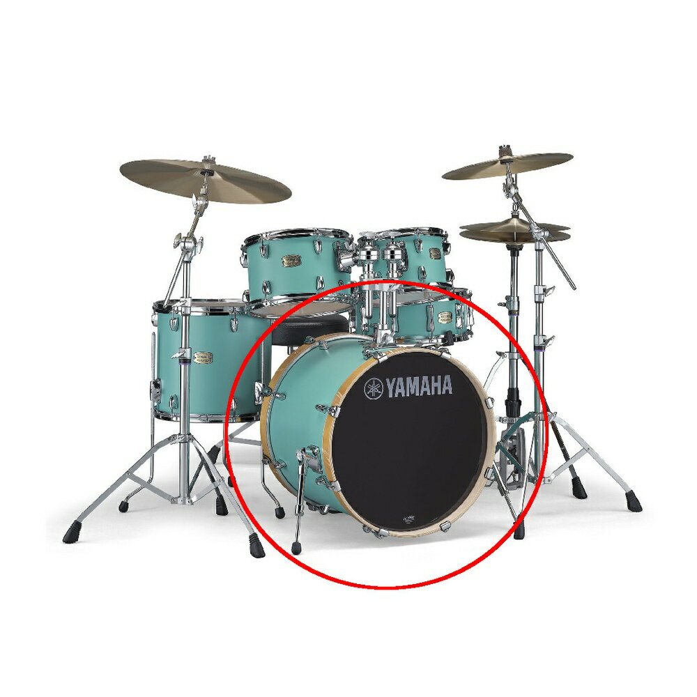 Rakuten - YAMAHA ヤマハ バスドラム SBB1815 MSG（18インチ×15インチ／Stage Custom Birch／マットサーフグリーン）