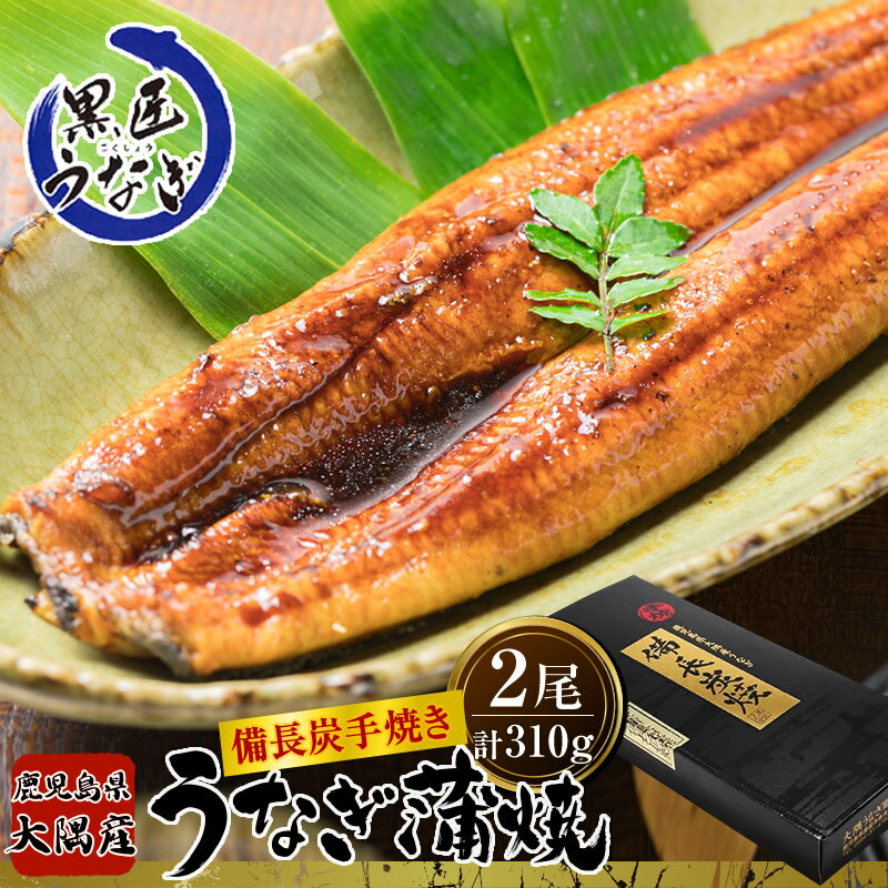 【キャンペーンセット】鹿児島県大隅産備長炭手焼 黒匠うなぎの蒲焼 2尾（310g）セット/ 特大 国産うなぎ蒲焼き 鰻の蒲焼 冷凍 うなぎ蒲焼 ウナギ蒲焼き 鰻蒲焼 うなぎ蒲焼き 国産 冷凍うなぎ 蒲焼き 鹿児島県産 うなぎ ウナギ 鰻 お歳暮 ギフト 御歳暮 贈り物 送料無料