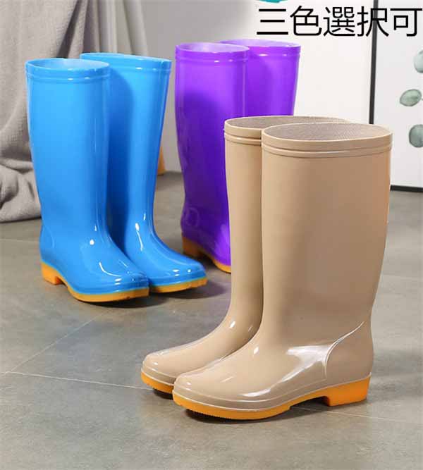レインブーツ 長靴 レディース 雨靴 雨具 防水ブーツ ロング 防水 滑り止め ストレッチ 耐摩耗性 無地 柔軟性