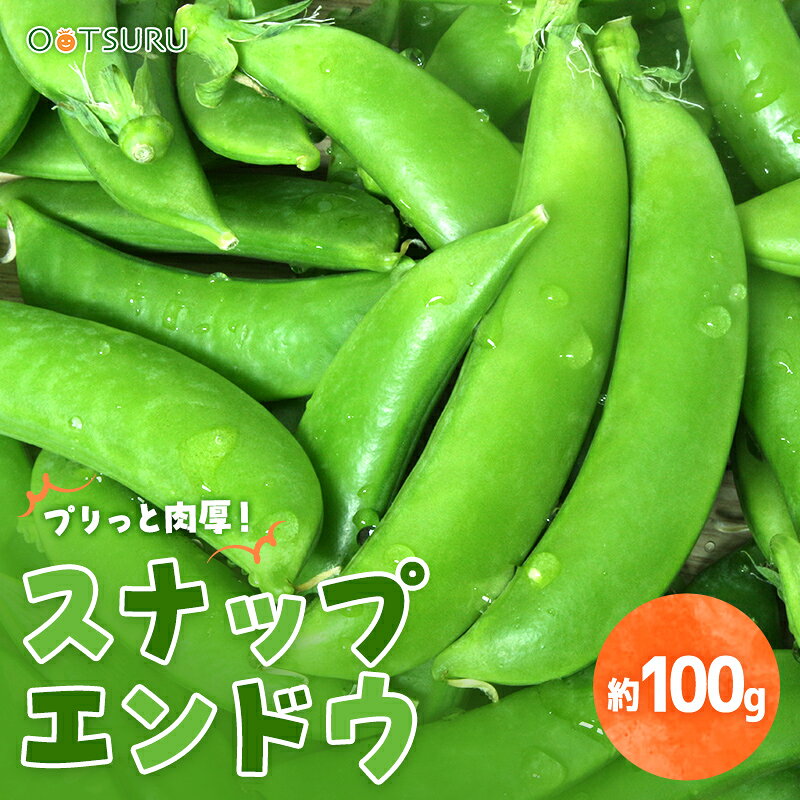 スナックエンドウ（スナップエンドウ） 約100g＜福岡・長崎・北海道・国産＞