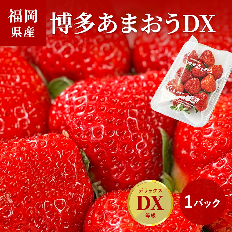 ＜いちご＞ あまおう DX（デラックス） 1パック 福岡産（博多あまおう）