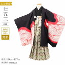 \楽天fashionセール ポイント5倍 5%クーポン 5/7 9:59まで/ 七五三 着物 5歳 フルセット レンタル 袴 七五三 5歳 フルセット 花わらべ...