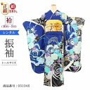 振袖 レンタル 170cm 青 紺色 振袖レンタル トールサイズ 【LAサイズ 紺黒バラ園】 振袖 レンタル 成人式 シンプル 1か月 振袖レンタル フルセット 結婚式 【レンタル】 大正ロマン 振袖