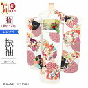 振袖 レンタル 白 【白金雪輪扇面】 振袖 レンタル 成人式 シンプル 結婚式 レトロ かっこいい 【レンタル】 大正ロマン 振袖 レンタル