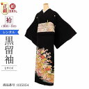 \6/4 20:00〜セール開始/ 黒留袖 レンタル 大きいサイズ 広幅 Lサイズ 菱天井花車 正絹 留袖 レンタル 留袖レンタル 黒留袖レンタル 【レンタル】...
