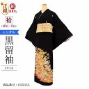 \6/4 20:00〜セール開始/ 黒留袖 レンタル 大きいサイズ 広幅 Lサイズ 小豆ぼかし机帳のし 正絹 留袖 レンタル 留袖レンタル 黒留袖レンタル 【レ...