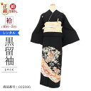 \6/4 20:00〜セール開始/ 黒留袖 レンタル 大きいサイズ 広幅 Lサイズ 七宝道長 正絹 留袖 レンタル 留袖レンタル 黒留袖レンタル 【レンタル】 ...