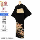黒留袖 レンタル 小さいサイズ おすすめ Sサイズ のし雲取鳳凰 正絹 留袖 レンタル 留袖レンタル 黒留袖レンタル 【レンタル】 黒留袖 袷 母親 20代 3...