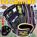 【全品P5倍!お買い物マラソン限定】【型付け無料!】ローリングス 少年用 軟式グローブ オールラウンド用 左投げ用 2025年モデル GJ5FHTCG9M Rawlings HYPER TECH ジュニア 軟式 グラブ グローブ Mサイズ ブラック パープル 黒 紫 子ども 小学生 学童野球 少年軟式 野球