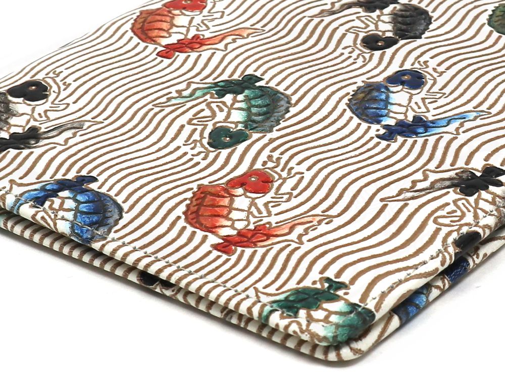 【可愛い皮革伝統工芸 文庫屋「大関」】荒磯 パーソナルホルダー 3