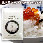 令和5年産 富山県産 こしひかりブレンド お試し1袋 （300g 約2合） 米 ブレンド米 精米 300グラム お米【送料無料】メール便 グルメ食品