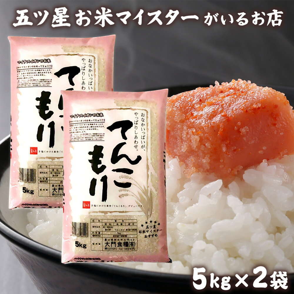 大門食糧 お米 令和5年産 米 富山県産 5kg×2袋 てんこもり 10kg お米ギフト 精米 食品 常温 贈り物 食べ物 白米 10キロ 分づき米 令和5年 母の日 花以外 ギフト 年寄り 一人暮らし お米 プレゼント お祝い 仕送り ご飯 引っ越し 挨拶 名入れ のし対応