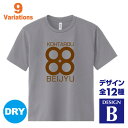 名入れTシャツ（米寿祝い向き） 米寿祝い 名入れTシャツ 88歳 デザインB 賀寿 祝い歳 贈り物 プレゼント いろいろなバリエーション