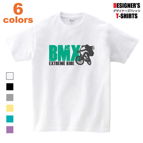 Tシャツ BMX バイシクルモトクロス 自転車 自転車競技 シルエット ビンテージ風 プリント メンズ レディース 子供 キッズ イラスト ビック BIG 大きいサイズ goldfish_10