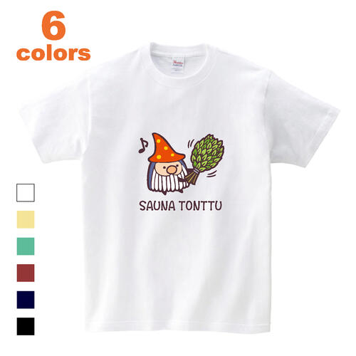 Tシャツ 半袖 サウナ サウナー トントゥ ととのう サ活 プリント メンズ レディース 子供 キッズ イラスト ビック BIG 大きいサイズ derakuma32のサムネイル