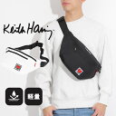 \10%OFFクーポン発行中/ ウエストバッグ Keith Haring Basic Line レディース メンズ ユニセックス シンプル かっこいい 黒 ブラ...