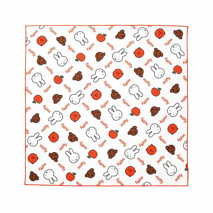 ミッフィー 名前が書ける ランチクロス 綿100% 日本製 miffy キャラクター お弁当グッズ ランチグッズ かわいい スナッフィー グランティ 総柄 お弁...