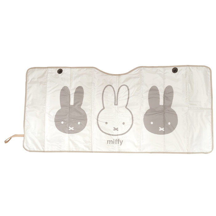 ミッフィー パタパタサンシェード カー用品 日よけ サンシェード 車 miffy キャラクター 車用品 紫外線..