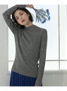 【SALE/30%OFF】《5color》ハイネックシアーリブニット【洗濯機洗い可】 OPAQUE.CLIP オペークドットクリップ トップス ニット グリーン...
