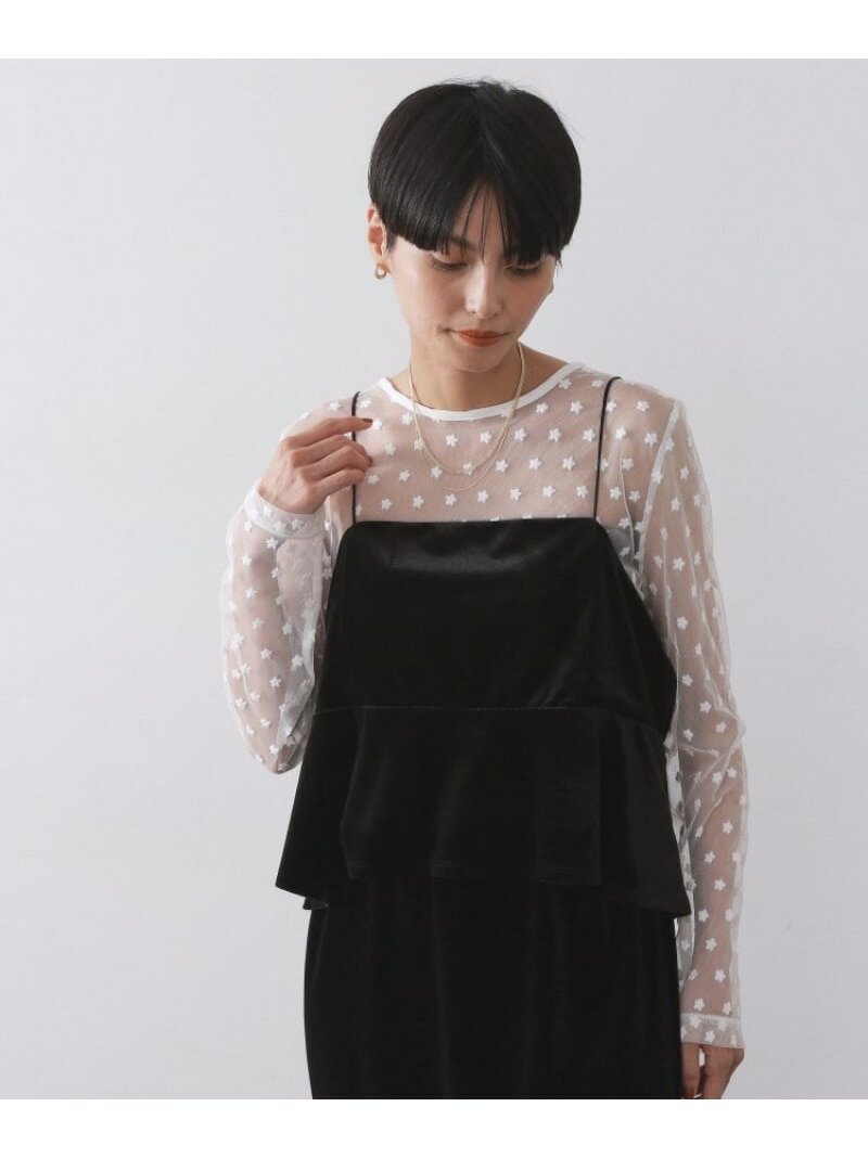 ベロアキャミ/セットアップ対応可【洗濯機洗い可】 OPAQUE.CLIP オペークドットクリップ トップス シャツ・ブラウス ワインレッド ブラック【送料無料】[Rakuten Fashion]のサムネイル