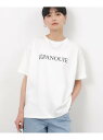 《Oggi掲載》コンパクトロゴプリントTシャツ OPAQUE.CLIP オペークドットクリップ トップス カットソー・Tシャツ ホワイト グレー ベージュ