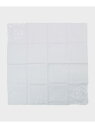 【SALE/40%OFF】パール調リング付き刺繍スカーフ OPAQUE.CLIP オペークドットクリップ ファッション雑貨 スカーフ・バンダナ ベージュ グレー...