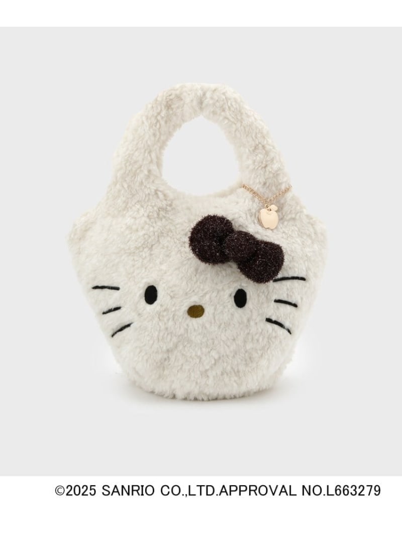 【ハローキティ】ふわふわマルシェバッグ OPAQUE.CLIP オペークドットクリップ バッグ ハンドバッグ ホワイト ブラック ブラウン ベージュ【送料無料】[Rakuten Fashion]のサムネイル