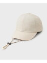 【SALE/30%OFF】【取外し可】紐付きナイロンキャップ OPAQUE.CLIP オペークドットクリップ 帽子 キャップ グレー ホワイト ブラック【RBA...