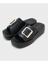 【SALE/40%OFF】ゴールドバックルボリュームソールサンダル OPAQUE.CLIP オペークドットクリップ シューズ・靴 サンダル ブラック ベージュ【...