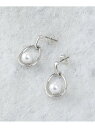 【SALE/40%OFF】メタルオーバル*フェイクパールピアス OPAQUE.CLIP オペークドットクリップ アクセサリー・腕時計 ピアス シルバー ゴールド...
