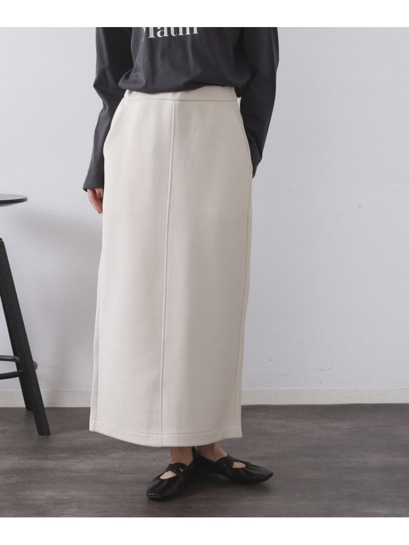 イージーナロースカート/セットアップ対応可【洗濯機洗い可】 OPAQUE.CLIP オペークドットクリップ スカート ロング・マキシスカート ホワイト ブラック グレー【送料無料】[Rakuten Fashion]のサムネイル