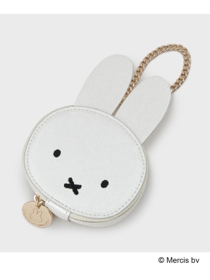 【コラボ】miffy x OPAQUE.CLIP ミラー付き合皮フェイス型チャーム OPAQUE.CLIP オペークドットクリッ..