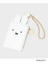 【miffyコラボ】リールパスケース OPAQUE.CLIP オペークドットクリップ バッグ その他のバッグ ブラック ゴールド ホワイト[Rakuten Fa...
