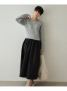 【SALE/30%OFF】ラメ混ニット*フハクドッキングワンピース【洗濯機洗い可】 OPAQUE.CLIP オペークドットクリップ ワンピース・ドレス その他の...