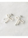 【SALE/30%OFF】フェイクパールリボンピアス OPAQUE.CLIP オペークドットクリップ アクセサリー・腕時計 ピアス ゴールド シルバー【RBA_...