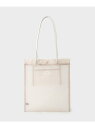 【SALE/50%OFF】【A4サイズ対応】チュールトートバッグ OPAQUE.CLIP オペークドットクリップ バッグ トートバッグ ホワイト ブラック ベー...