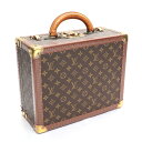 ルイヴィトン コトヴィル35 モノグラム トランク ハードケース アタッシュケース バッグ 茶 ゴールド金具 LOUIS VUITTON　【中古】