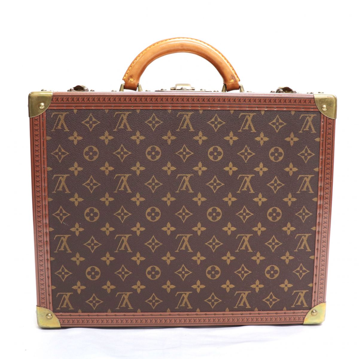 ルイヴィトン コトヴィル40 モノグラム トランク ハードケース アタッシュケース バッグ 茶 ゴールド金具 LOUIS VUITTON【中古】