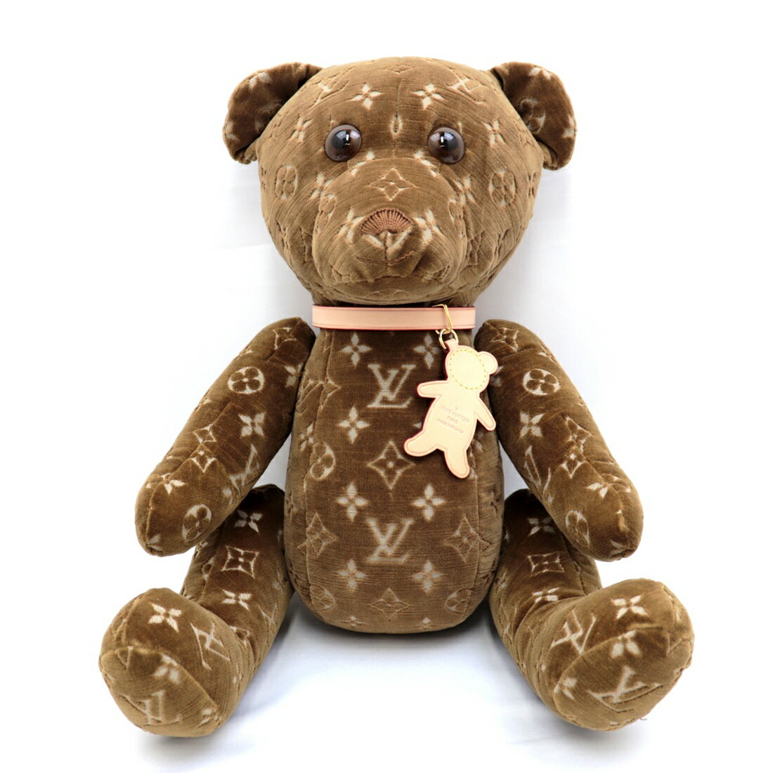 新品同様 ルイ・ヴィトン ドゥドゥ テディ ベア 茶 モノグラム ぬいぐるみ ベロア Doudou teddy ber velvet GI0739 LOUIS VUITTON【中古】