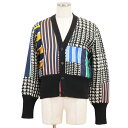 【未使用】トムブラウン PRINCE OF WALES DONEGAL CARDIGAN モヘアブレンド ミドルゲージ ニット パッチワーク カーディガン アシ...