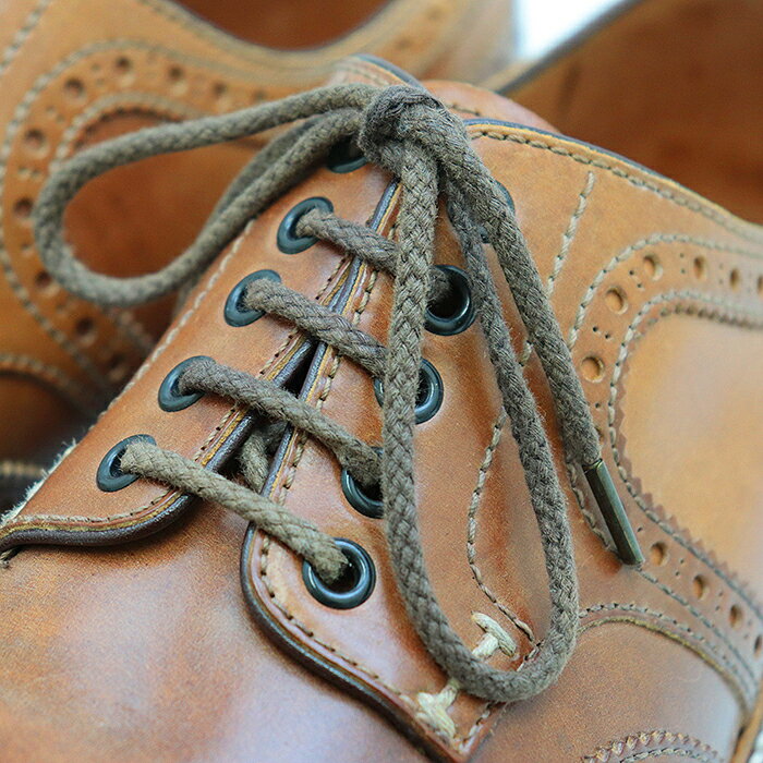 ショセ ウイングチップ フルブローグ レザー シューズ メダリオン 外羽根式 メンズ サイズ 26.0cm ナチュラル ダイナイトソール張替え済み 日本製 chausser C-756【中古】