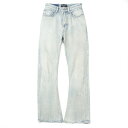 BALENCIAGA バレンシアガ パンツ SMALL FIT 2023年 ウォッシュ デニム フレア ジーンズ ボトムス レディース メンズ ユニセックス サ...