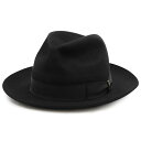 SALE【美品】Borsalino ボルサリーノ フェルトハット シグネチャー ロゴ プリント リボン 中折れ 帽子 箱付属 メンズ レディース ユニセックス ...